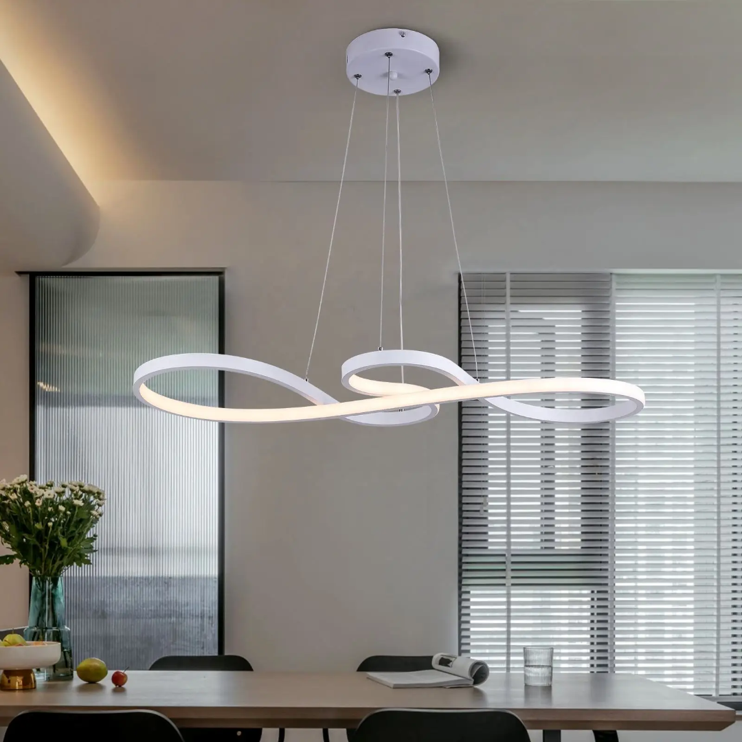 Pendant Light Aluminum LED Ring 75.0 cm Adjustable Dining Room Living Area Modern Dimmable Hanging Lamp Remote Control | Thomler
