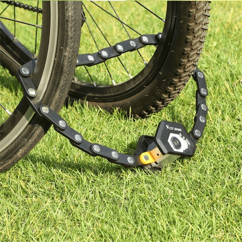 Folding Hardened Steel Bicycle Lock 31 Inches with Mounting Bracket for Bikes, E-Bikes & Scooters | Thomler