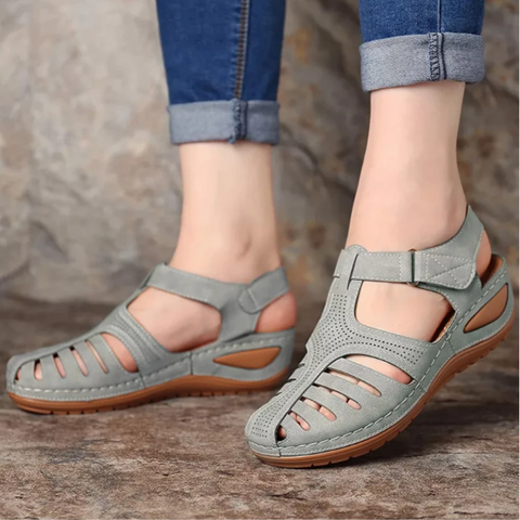 Women's Orthopedic Gladiator Sandals with Arch Support & Adjustable Straps for All-Day Comfort | Thomler