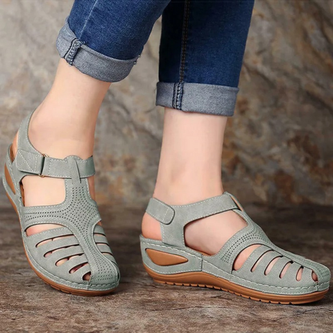 Women's Orthopedic Gladiator Sandals with Arch Support & Adjustable Straps for All-Day Comfort | Thomler
