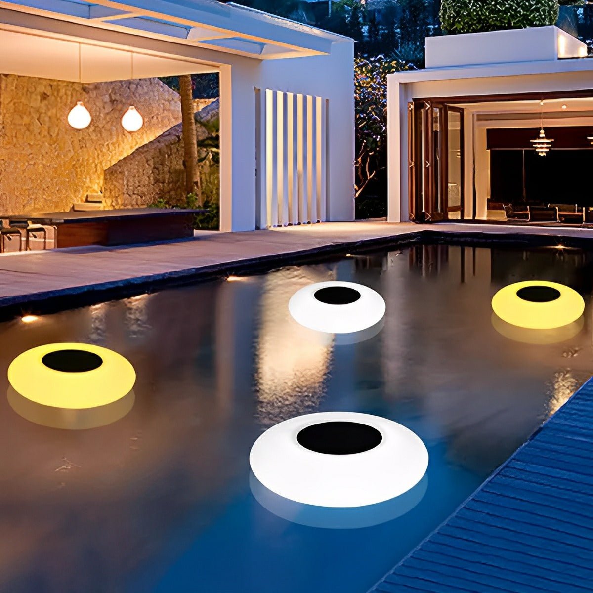 Floating Pool Light Solar Powered 32.0 cm RGB Waterproof Garden Pond LED Remote Control Outdoor Water Lamp | Thomler