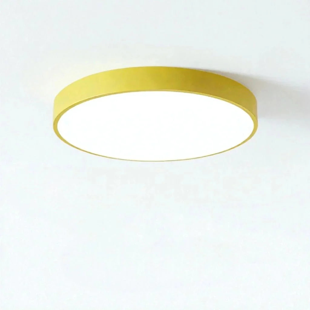 Modern Low-Profile LED Ceiling Light – 8 Vibrant Colors, Multiple Sizes, Dimmable Options for Bedroom, Living Room & Kids Spaces | Thomler