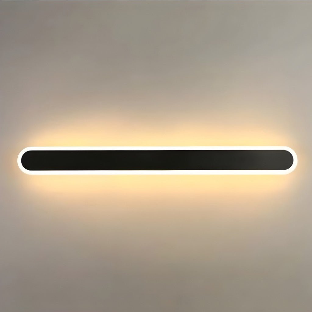 Curved Aluminum Outdoor Wall Sconce LED Hardwired Waterproof Light Fixture for Entryway Patio Porch Modern Exterior Lighting 12-39 Inch | Thomler