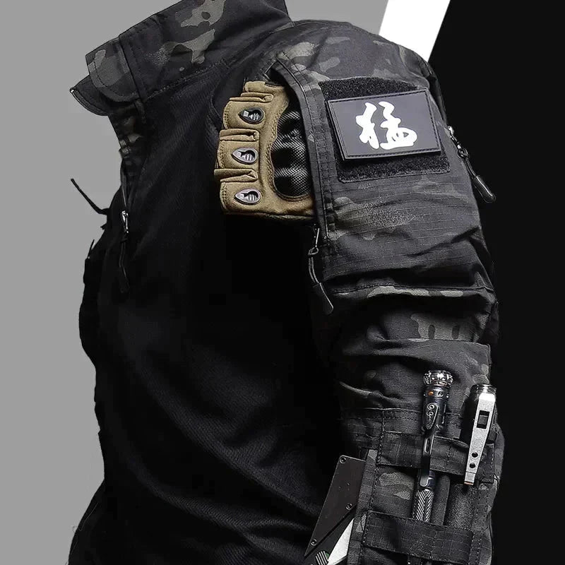 Men's Tactical Two-Piece Outdoor Set – Water-Resistant Jacket & Pants for Hiking, Camping & Field Activities | Thomler