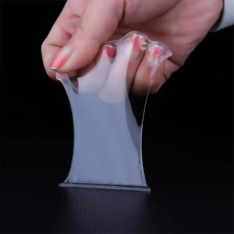 Clear Double-Sided Mounting Tape – Heavy Duty Adhesive Strips for Walls, Glass & More – Removable & Reusable – 1.2 in × 118 in Roll | Thomler