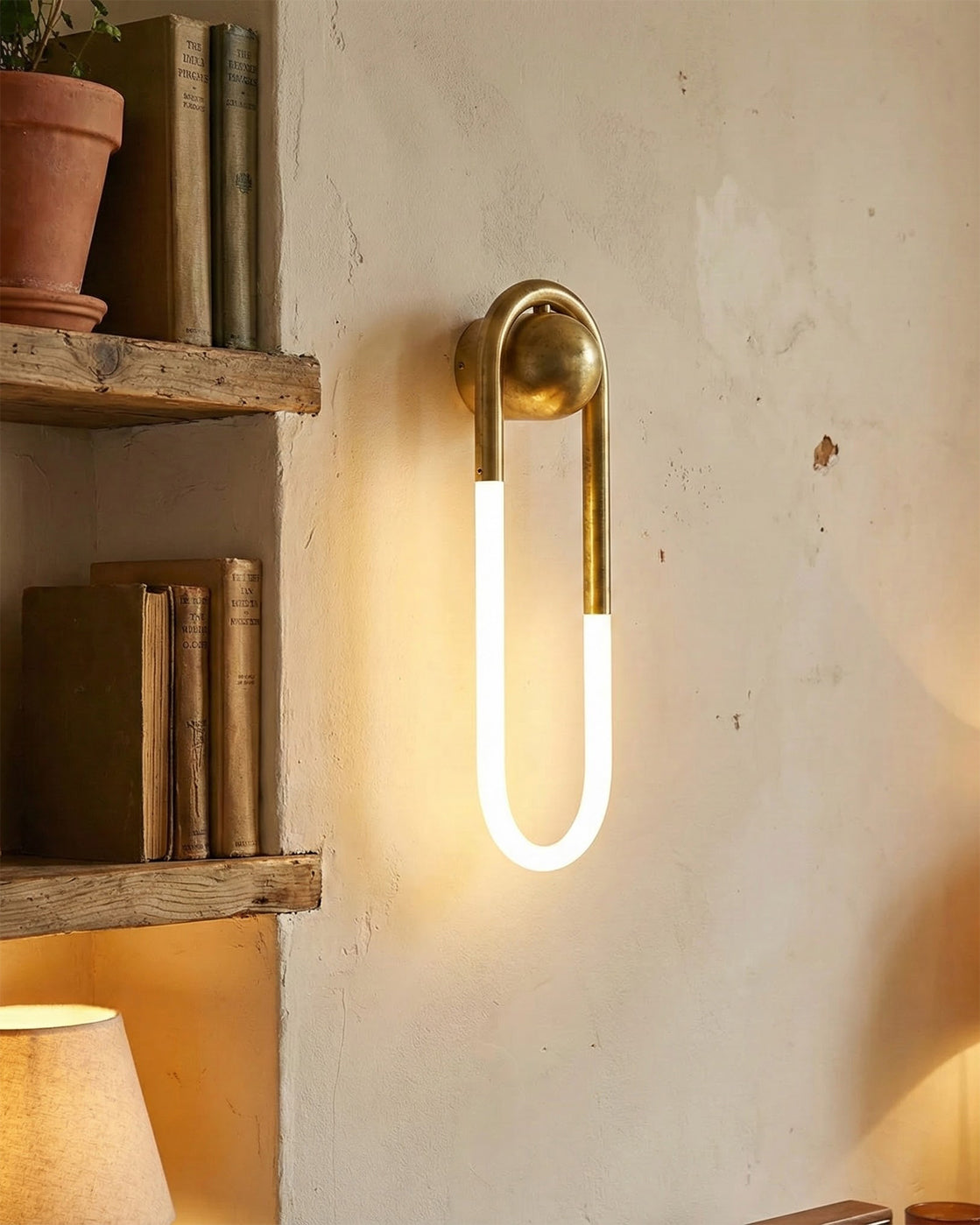 Wall Lamp Brass 17.7 in LED 9W Indoor Bedroom Living Room Accent Lighting Contemporary Design | Thomler