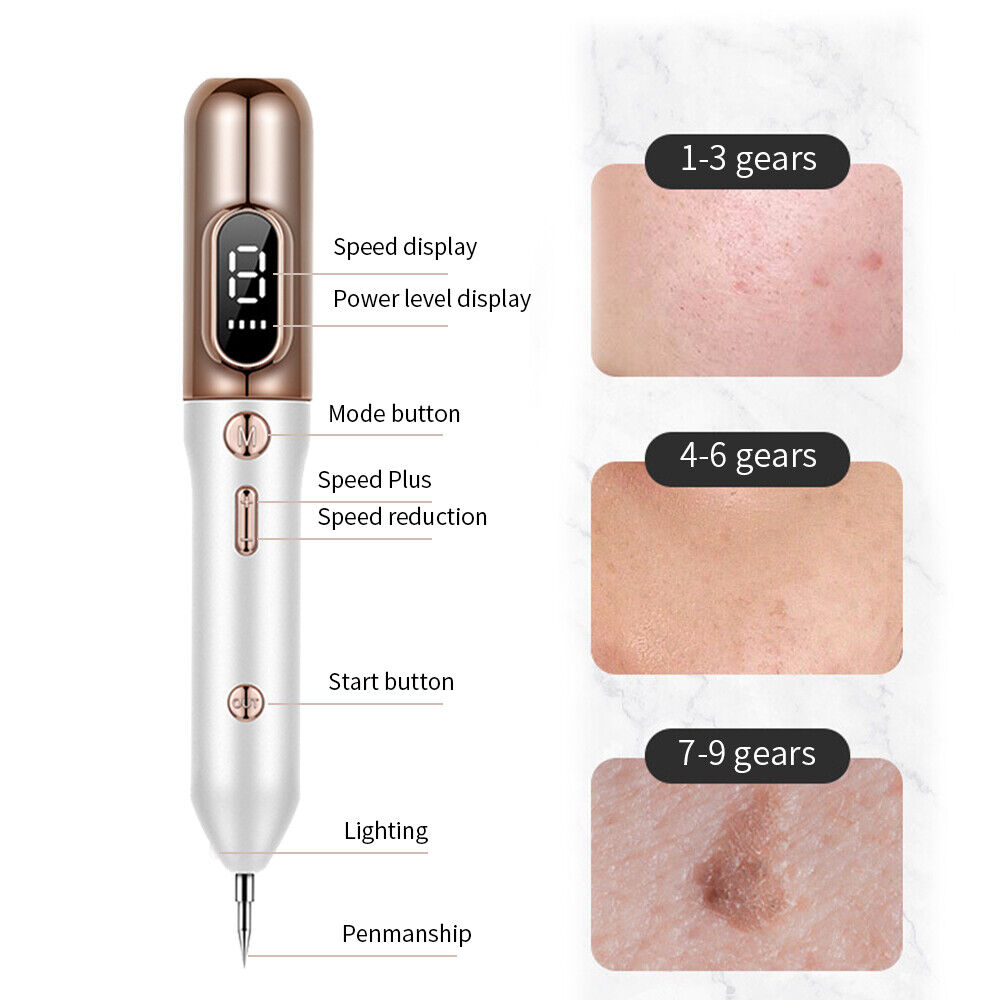 At-Home Precision Spot Removal Device with 9 Adjustable Intensity Settings for Skin Imperfections & Unwanted Marks | Thomler