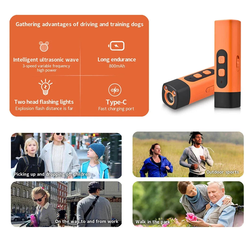 Ultrasonic Dog Training Device with 3 Modes for Barking Control and Behavior Correction | Thomler