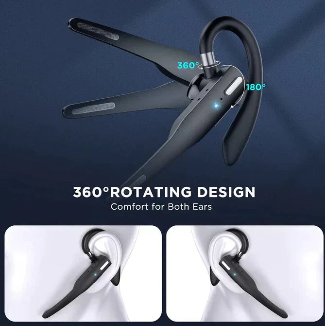 Wireless Bluetooth Headset Noise Cancelling with Dual Mic for Hands-Free Calling Truckers Business Office Driving Long Battery Life CVC 8.0 | Thomler