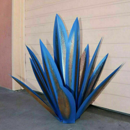 Garden Statue Metal Agave Weather Resistant Indoor Outdoor Patio Landscape Decor Rustic Sculpture Yard Accent | Thomler
