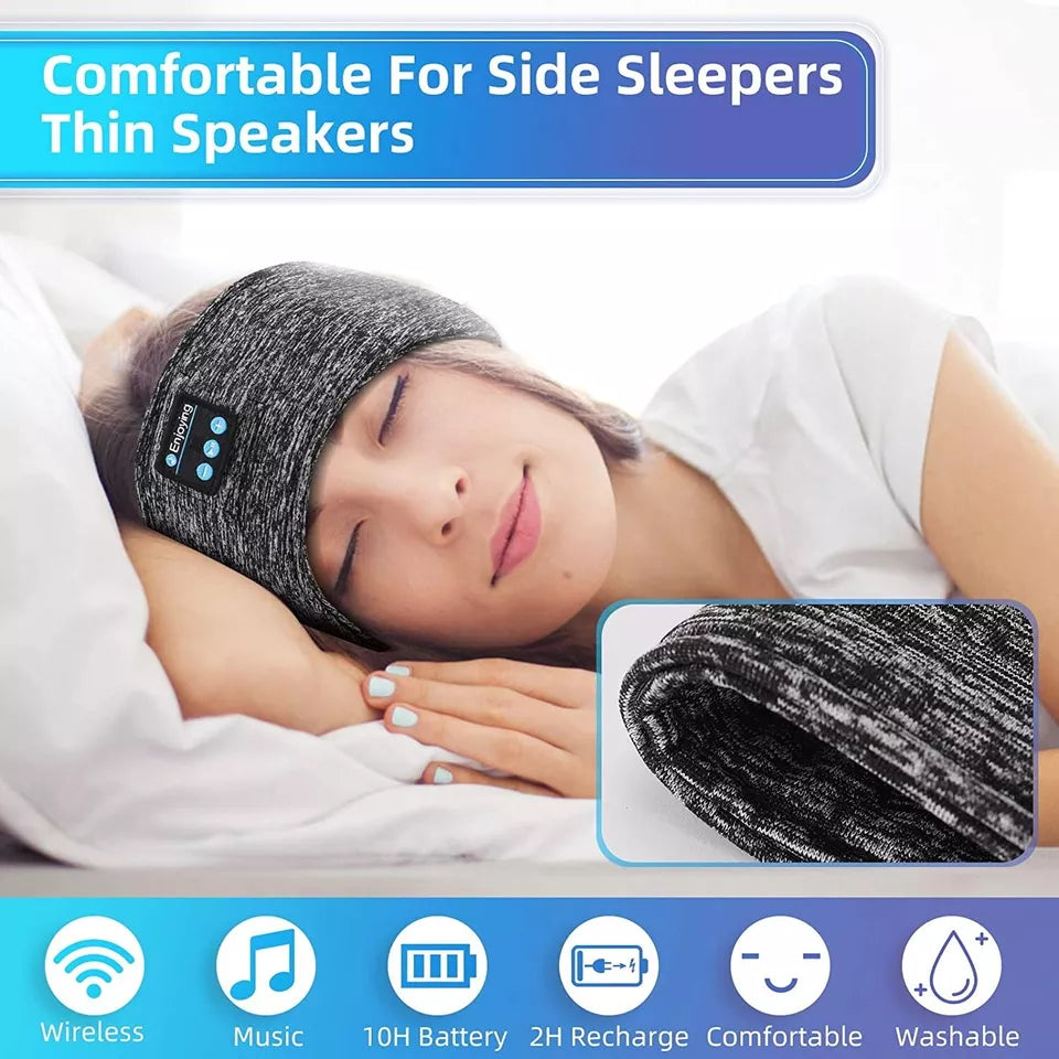 Bluetooth Sleep Headband with Built-In Speakers – Soft Wireless Headphones for Restful Sleep, Workouts & Running | Thomler