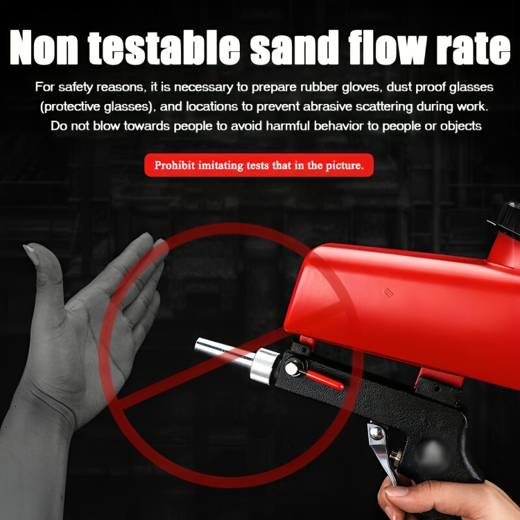 Pneumatic Sandblasting Gun Steel 6.5 mm Nozzle 632 g Metal Surface Cleaning Rust Paint Removal | Thomler