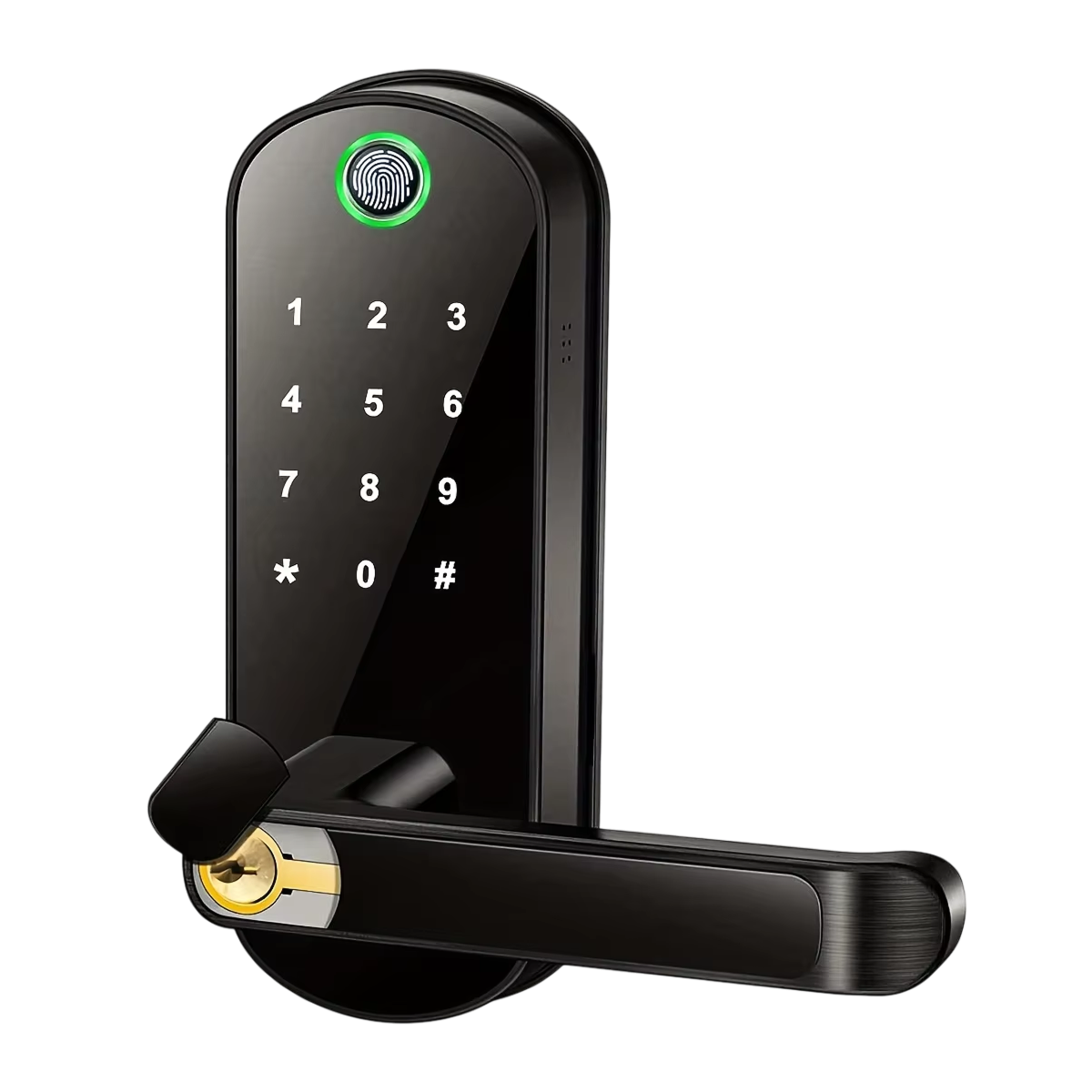 Biometric Door Lock with Fingerprint Scanner & App Control – 5 Entry Methods, 200 User Capacity | Thomler