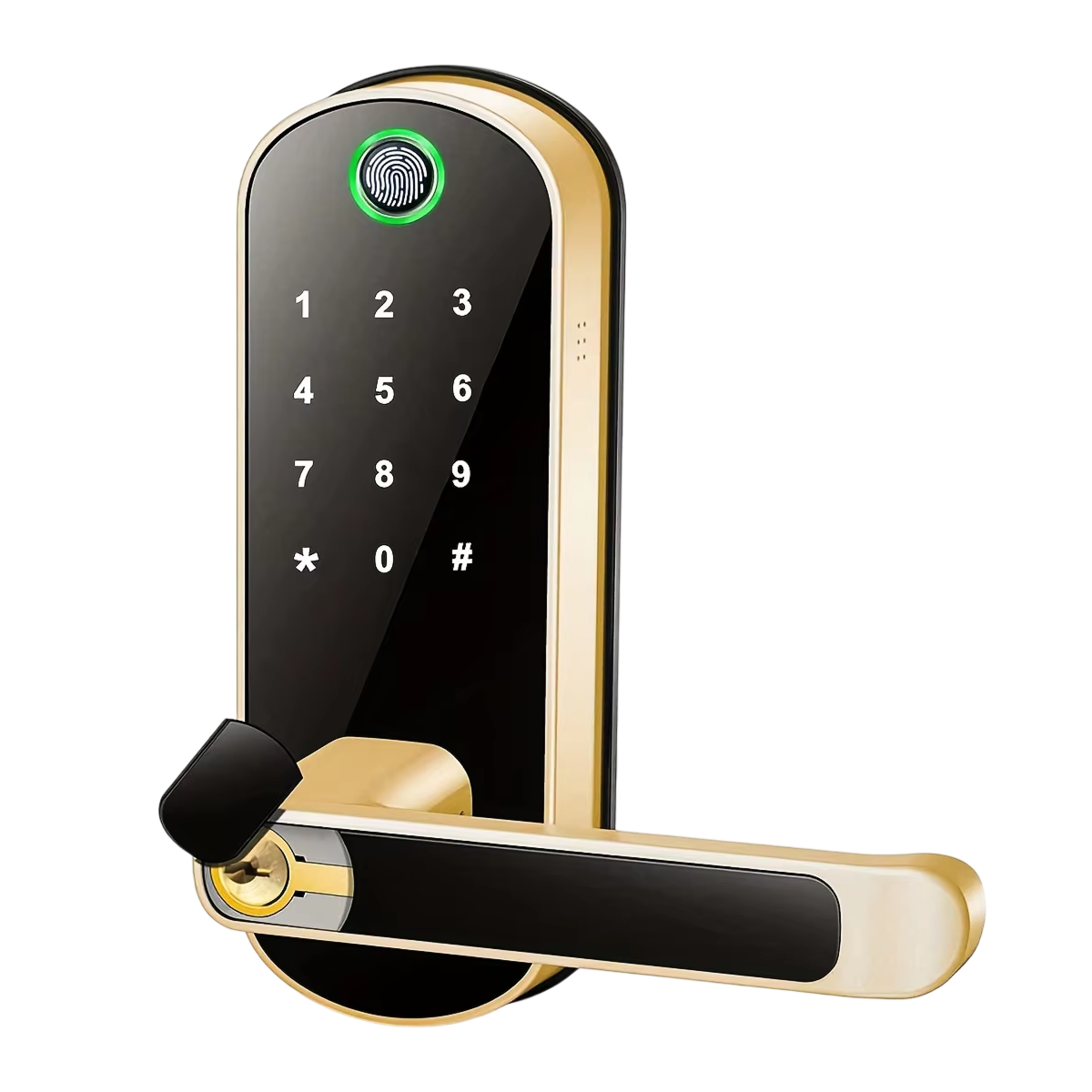 Biometric Door Lock with Fingerprint Scanner & App Control – 5 Entry Methods, 200 User Capacity | Thomler