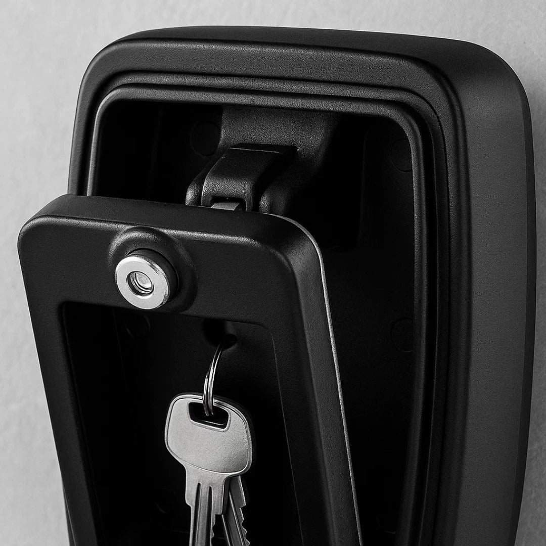 Wall-Mount Combination Lock Box for Spare Keys | Weather-Resistant Outdoor Storage for Home & Rentals | Thomler