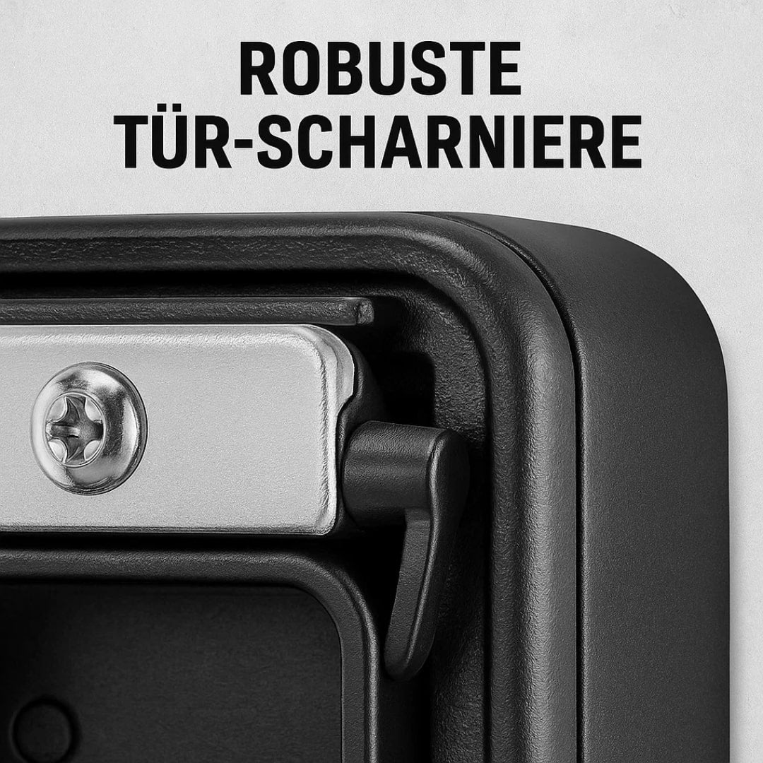 Wall-Mount Combination Lock Box for Spare Keys | Weather-Resistant Outdoor Storage for Home & Rentals | Thomler