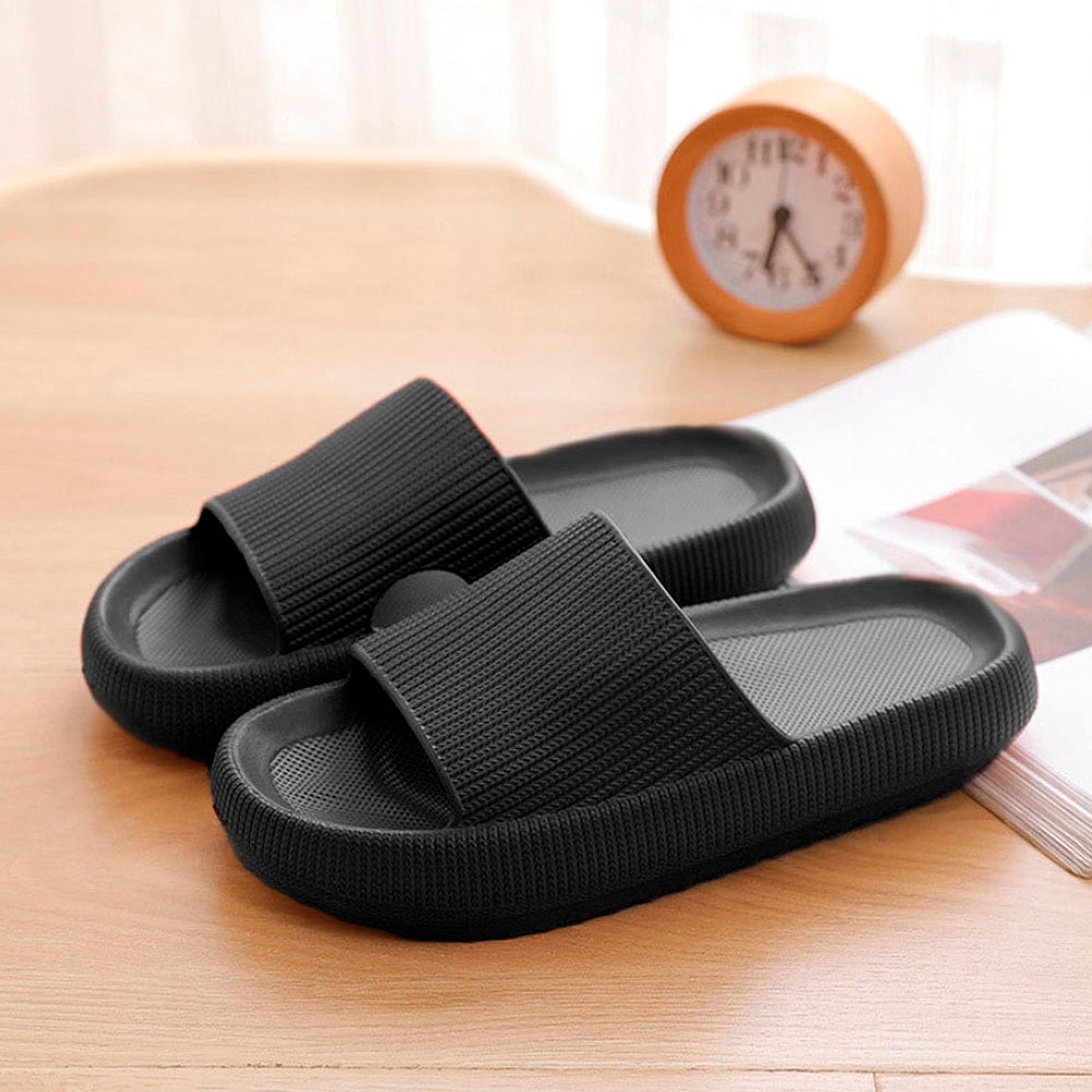 Ergonomic Cushioned Slide Sandals with Anti-Slip Tread for Indoor & Outdoor Wear | Thomler