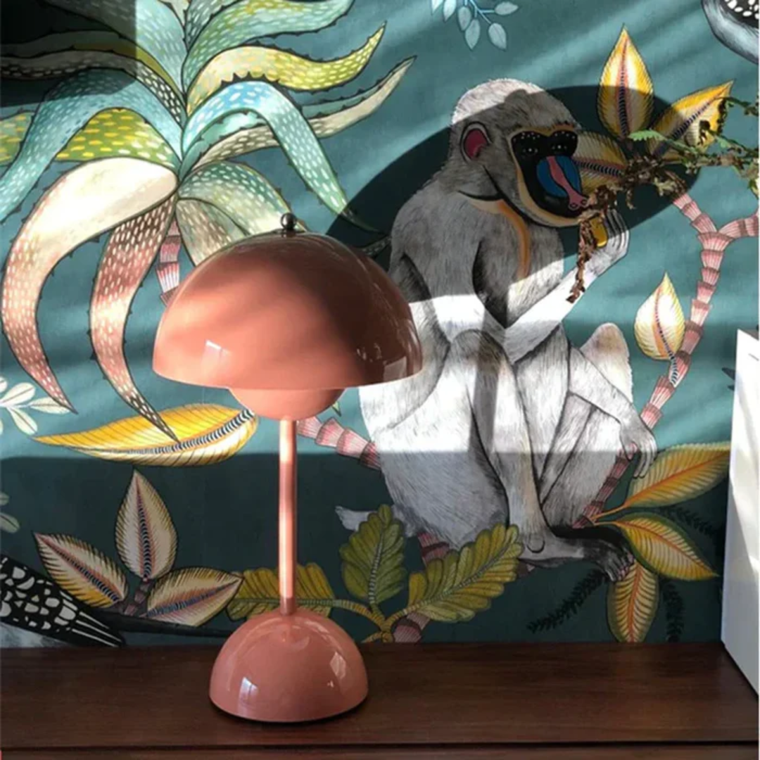 Rechargeable LED Table Lamp Dimmable Touch Control Portable Cordless Desk Light Ambient Lighting Metal Modern Home Bedroom | Thomler
