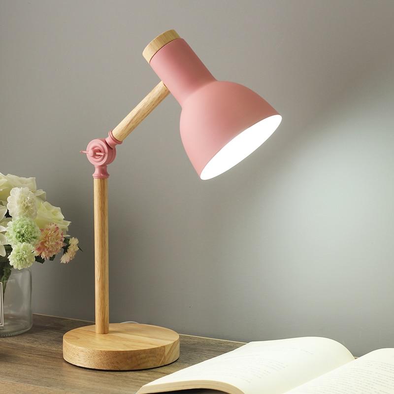 Adjustable Wood Desk Light with Metal Shade – Nordic Minimalist Design for Home & Office | Thomler