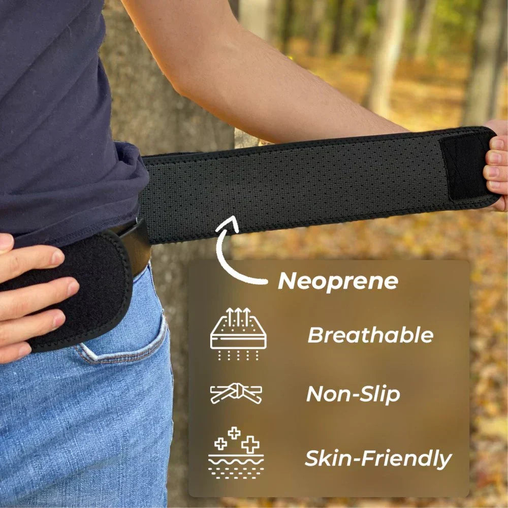 Therapeutic Compression Wrap for Nerve and Lumbar Discomfort Relief – Adjustable Stabilizing Support Brace for Hip and Spine | Thomler