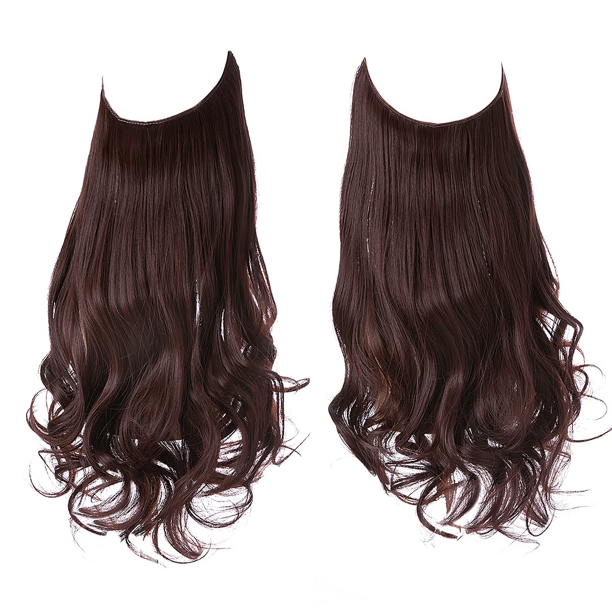 Clip-Free Volumizing Hair Band with Strands – Transparent Wire Attachment for Instant Fullness | Thomler