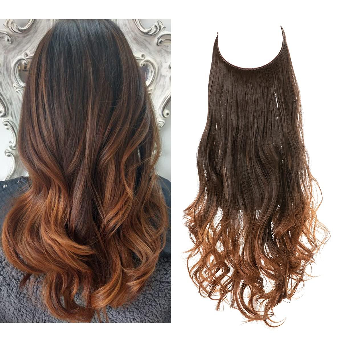 Clip-Free Volumizing Hair Band with Strands – Transparent Wire Attachment for Instant Fullness | Thomler