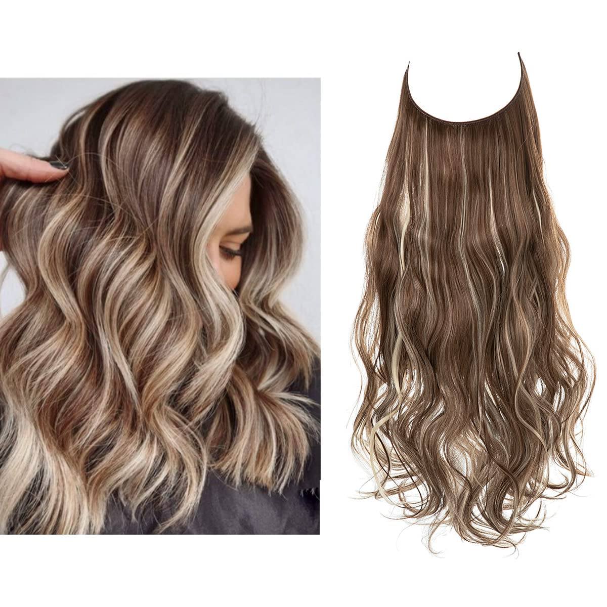 Clip-Free Volumizing Hair Band with Strands – Transparent Wire Attachment for Instant Fullness | Thomler