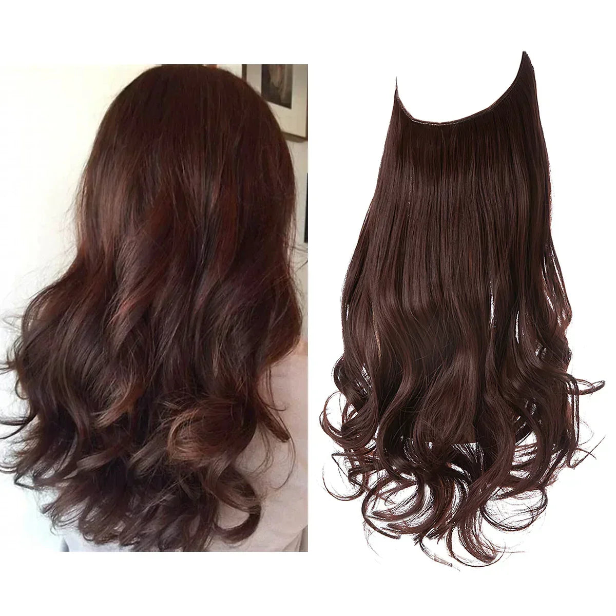 Remy Human Hair Extensions Clip-In Seamless Natural Volume Real Hair Strands Heat Safe Styling Full Ends No Tangle Women's Hair | Thomler