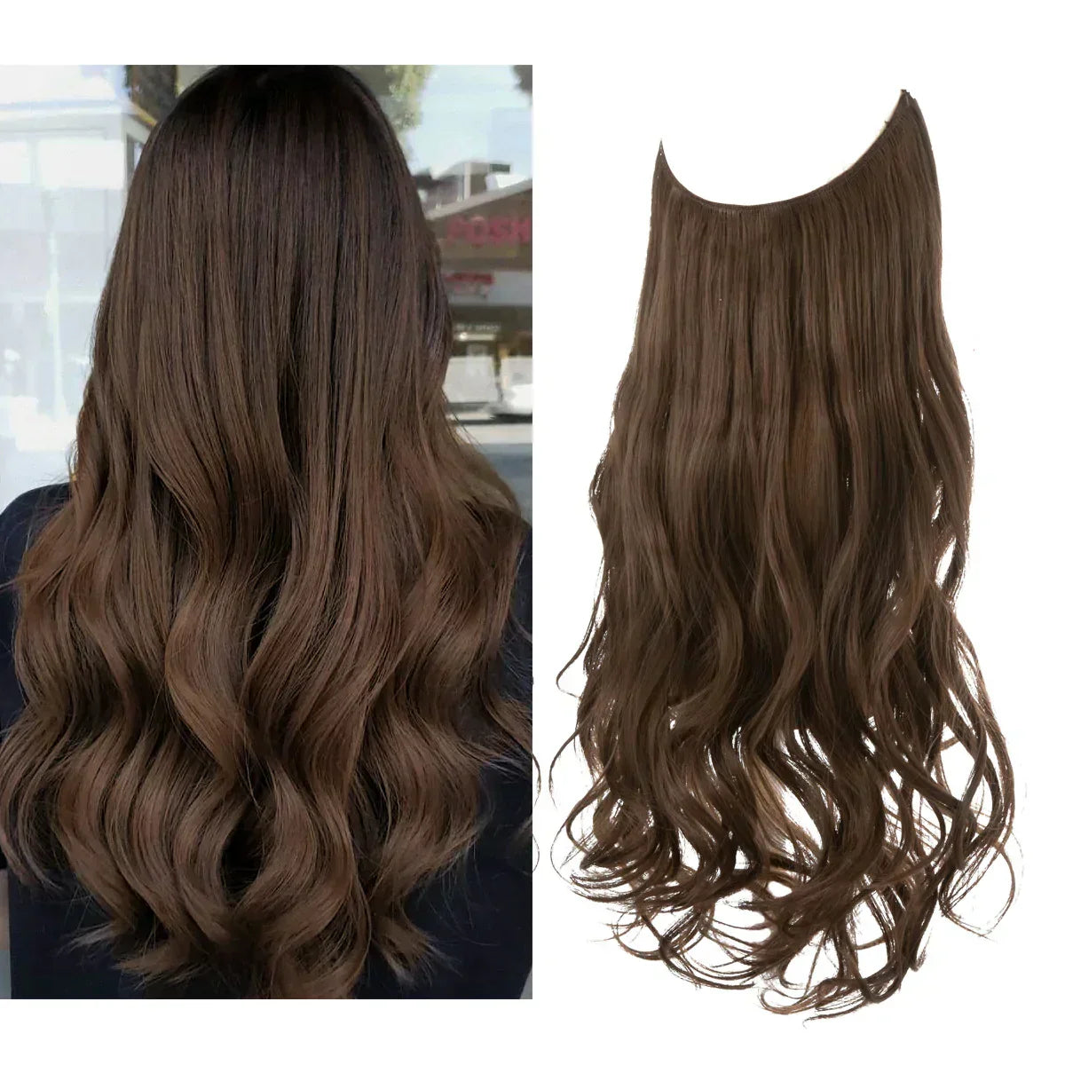 Remy Human Hair Extensions Clip-In Seamless Natural Volume Real Hair Strands Heat Safe Styling Full Ends No Tangle Women's Hair | Thomler