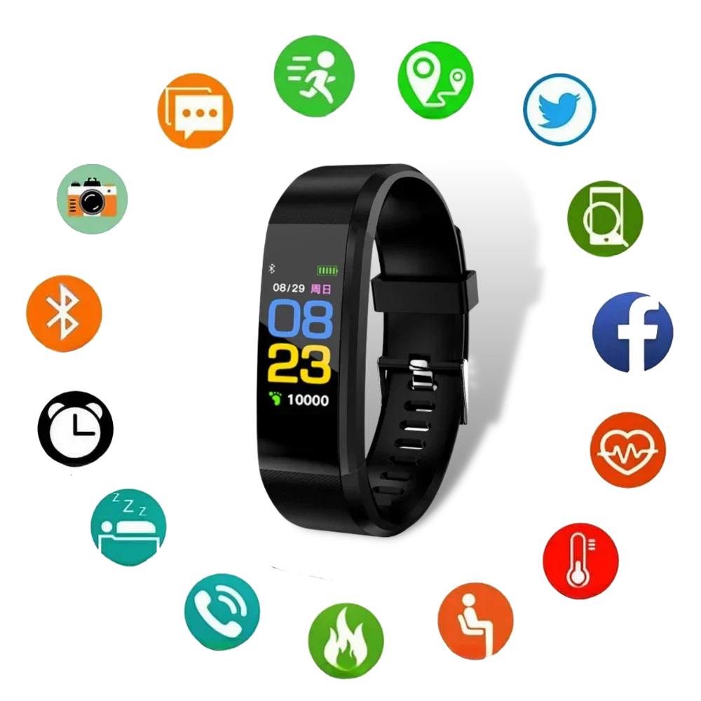 Fitness Tracker Watch with Blood Pressure & Heart Rate Monitor for Seniors | Health Smartwatch with Large Display & Waterproof Design | Thomler