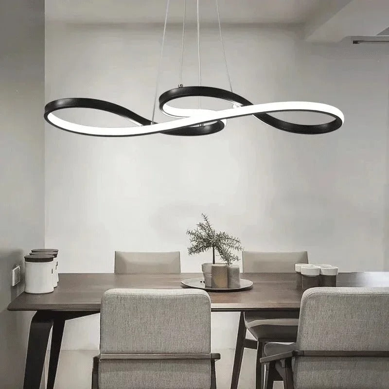 Pendant Light Aluminum LED Ring 75.0 cm Adjustable Dining Room Living Area Modern Dimmable Hanging Lamp Remote Control | Thomler