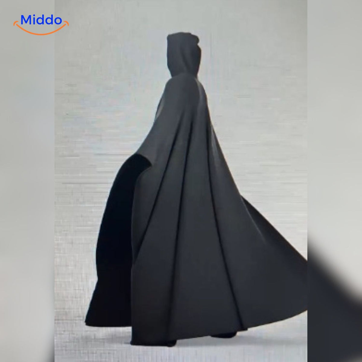 Oversized Hooded Wool Cape – Unisex Punk-Style Button-Front Cloak for Fall & Winter | Thomler