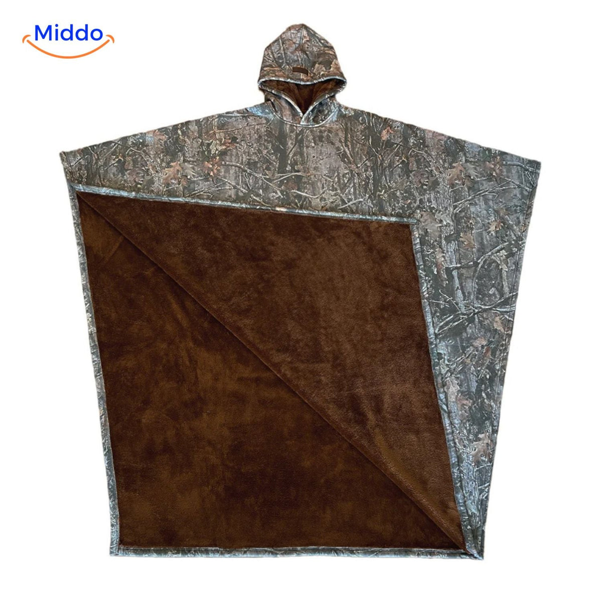 Oversized Hooded Wool Cape – Unisex Punk-Style Button-Front Cloak for Fall & Winter | Thomler