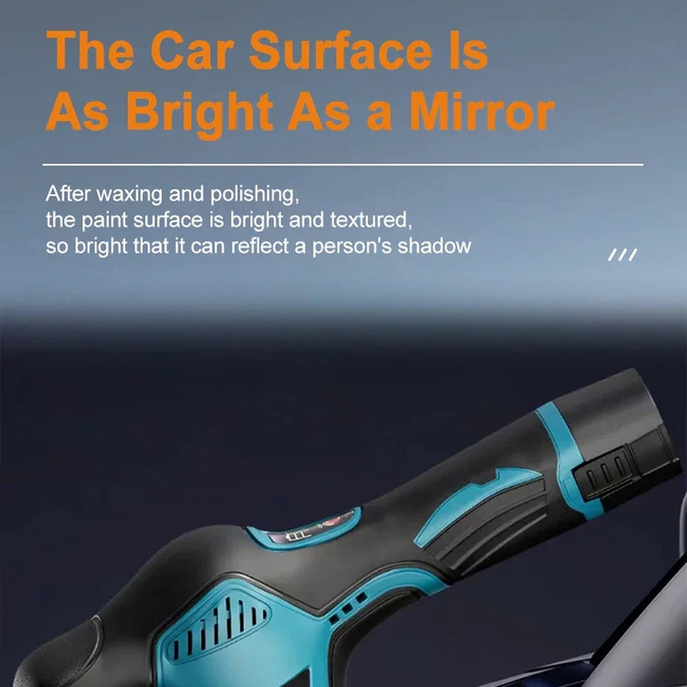 Cordless Dual-Action Auto Buffer with 8-Speed Control & Digital Display for Scratch Removal | Thomler