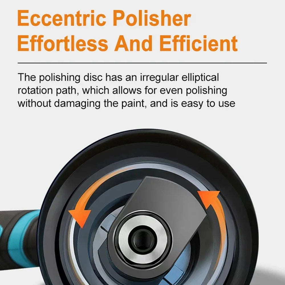 Cordless Dual-Action Auto Buffer with 8-Speed Control & Digital Display for Scratch Removal | Thomler