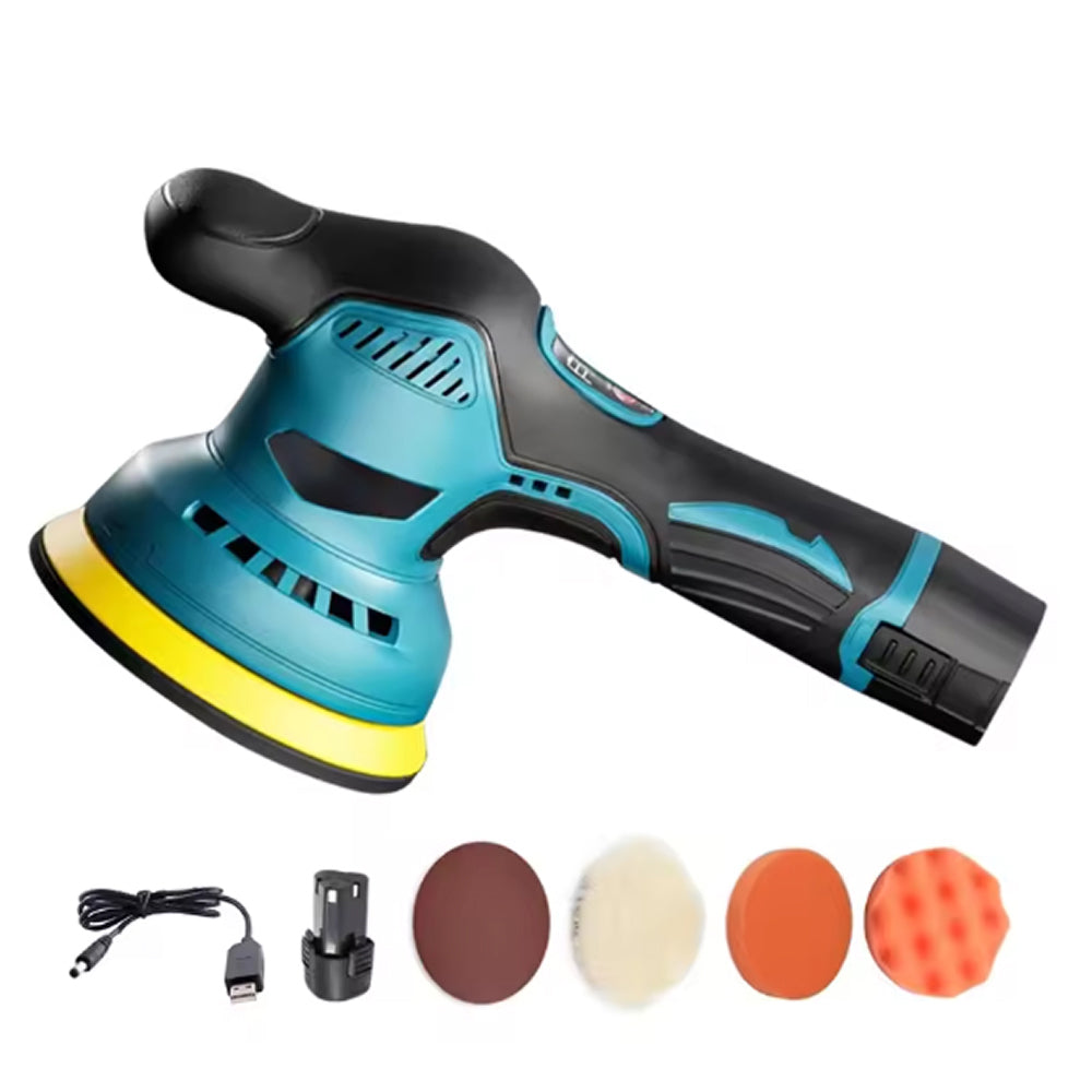 Cordless Dual-Action Auto Buffer with 8-Speed Control & Digital Display for Scratch Removal | Thomler