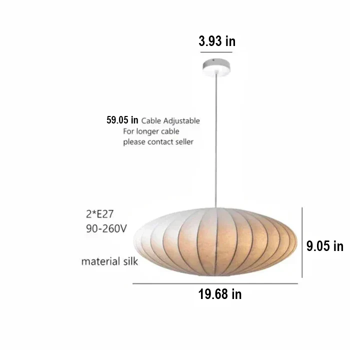 Chandelier with Fabric Shades and Crystal Accents for Dining Room, Bedroom, Living Room | Elegant Hanging Light Fixture with Multi-Tier Desi | Thomler