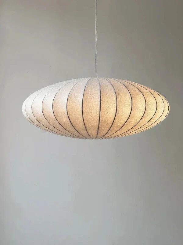 Chandelier with Fabric Shades and Crystal Accents for Dining Room, Bedroom, Living Room | Elegant Hanging Light Fixture with Multi-Tier Desi | Thomler