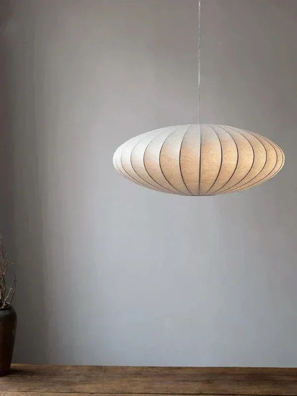 Chandelier with Fabric Shades and Crystal Accents for Dining Room, Bedroom, Living Room | Elegant Hanging Light Fixture with Multi-Tier Desi | Thomler