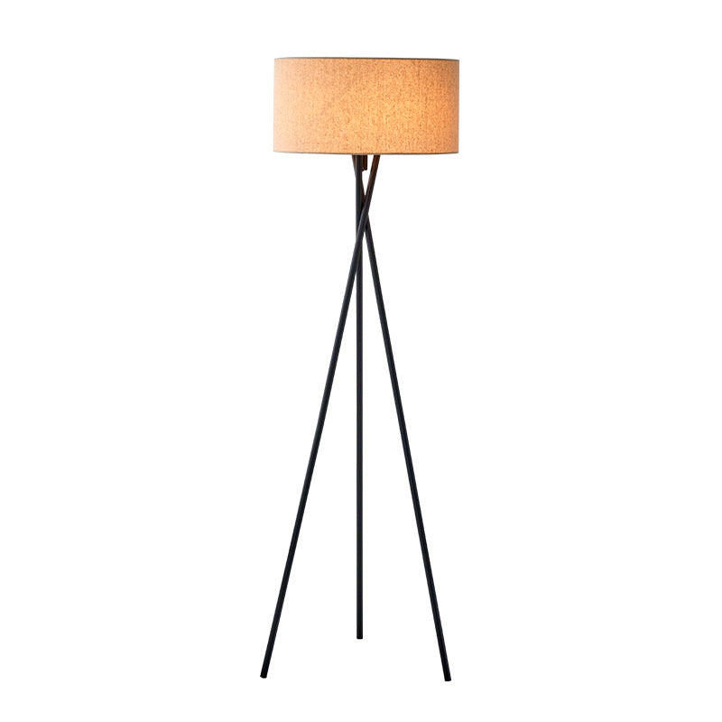 Silk Fabric Floor Lamp with Warm White LED – 63 in Modern Minimalist Standing Light for Living Room & Bedroom | Thomler