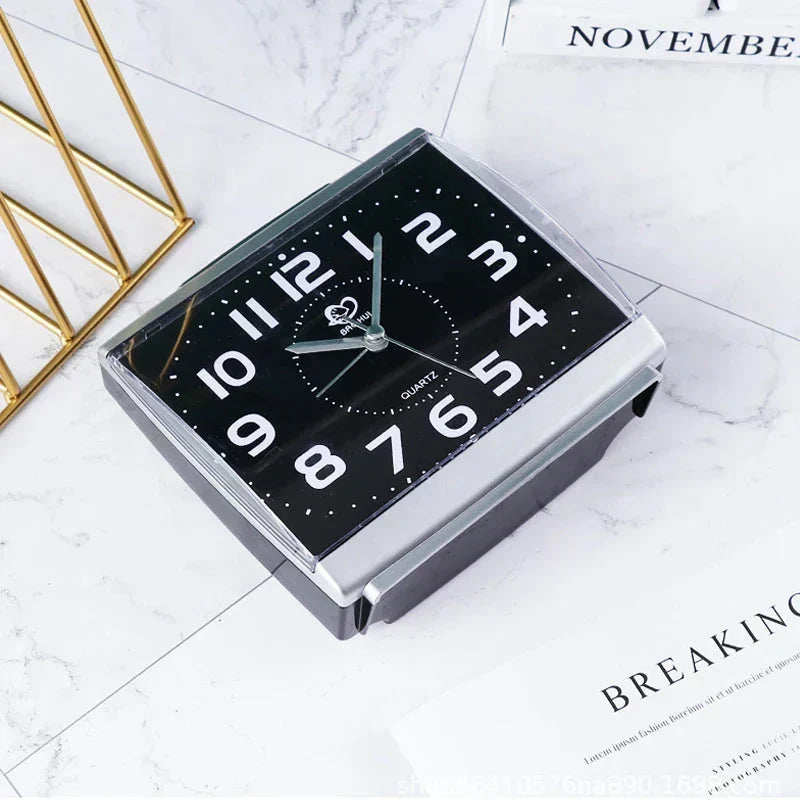 Oversized Nightstand Clock with Luminous Dial & Crisp Alarm – Quiet Sweep Movement for Bedrooms, Dorms & Seniors | Thomler