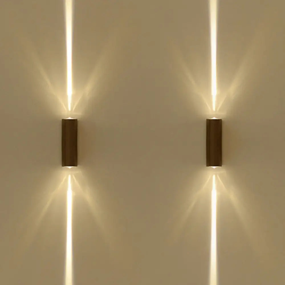 Metal Wall Sconce 2-Light Fixture Black Indoor LED Lighting Bedroom Hallway Living Room Entryway Hotel Residential Ambient Bedside | Thomler
