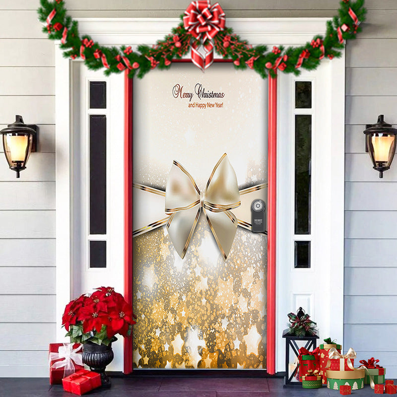 Holiday Door Cover – Festive Fabric Wrap for Front Doors | Thomler