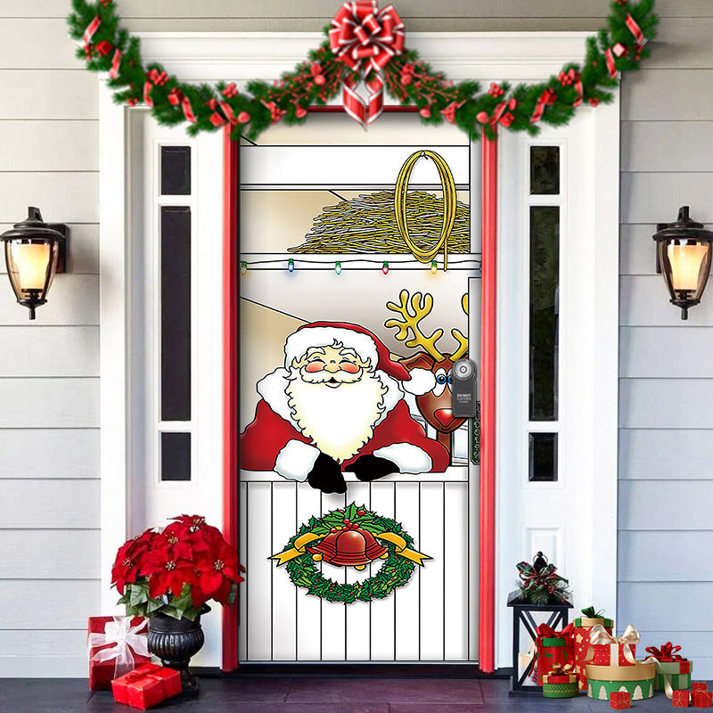 Holiday Door Cover – Festive Fabric Wrap for Front Doors | Thomler