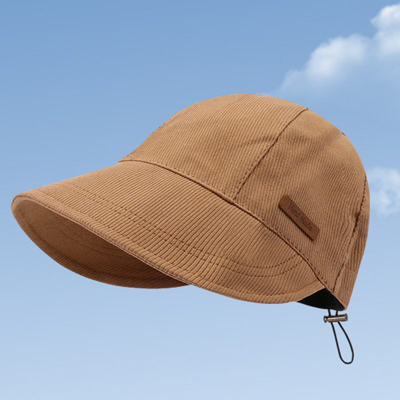 Women's Wide Brim Sun Hat – Foldable UV Protection with Adjustable Drawstring for Beach, Travel & Outdoor | Thomler