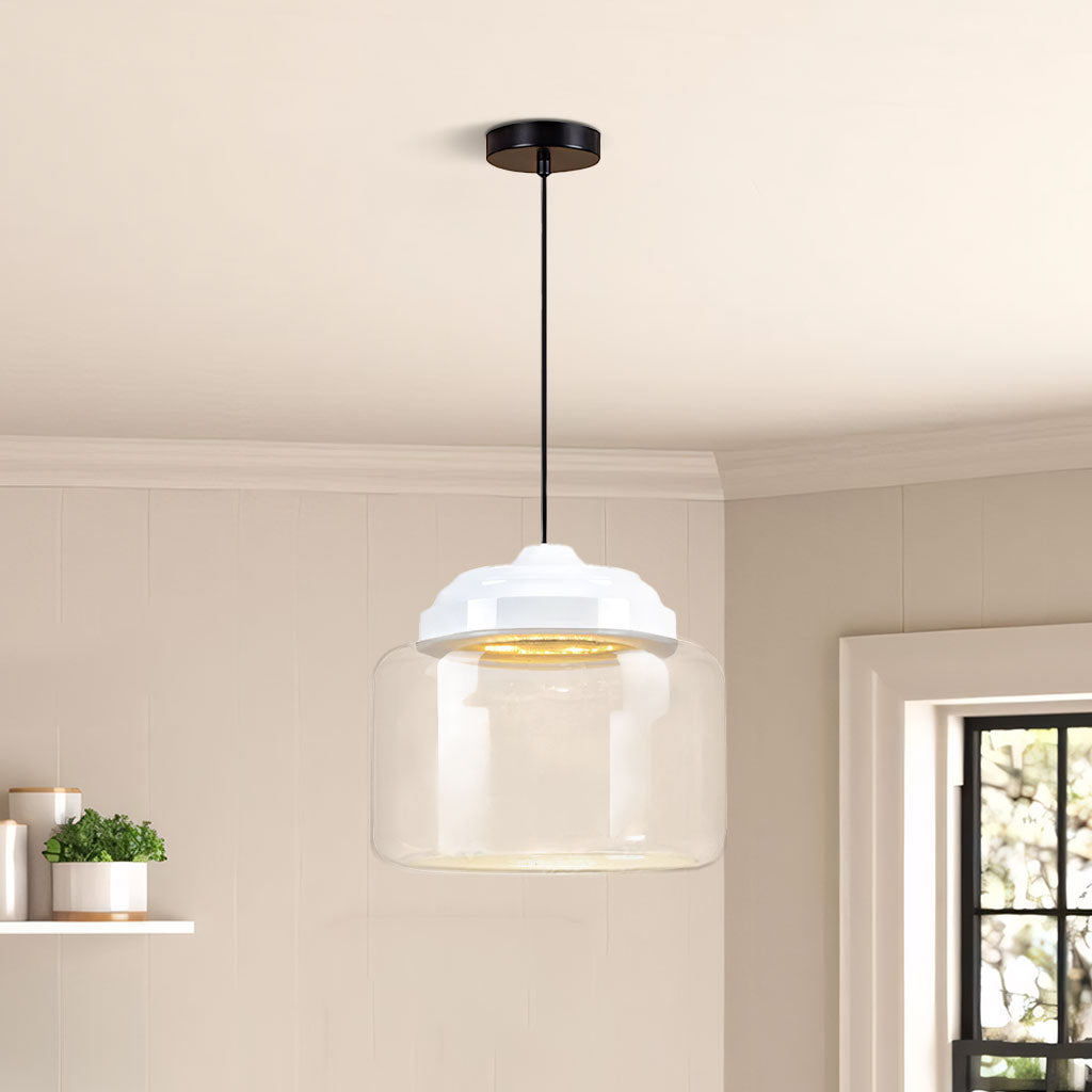 Pendant Light Glass 8.7 in Children’s Room Decorative Ceiling Lamp Whimsical Animal Theme Playful Lighting | Thomler