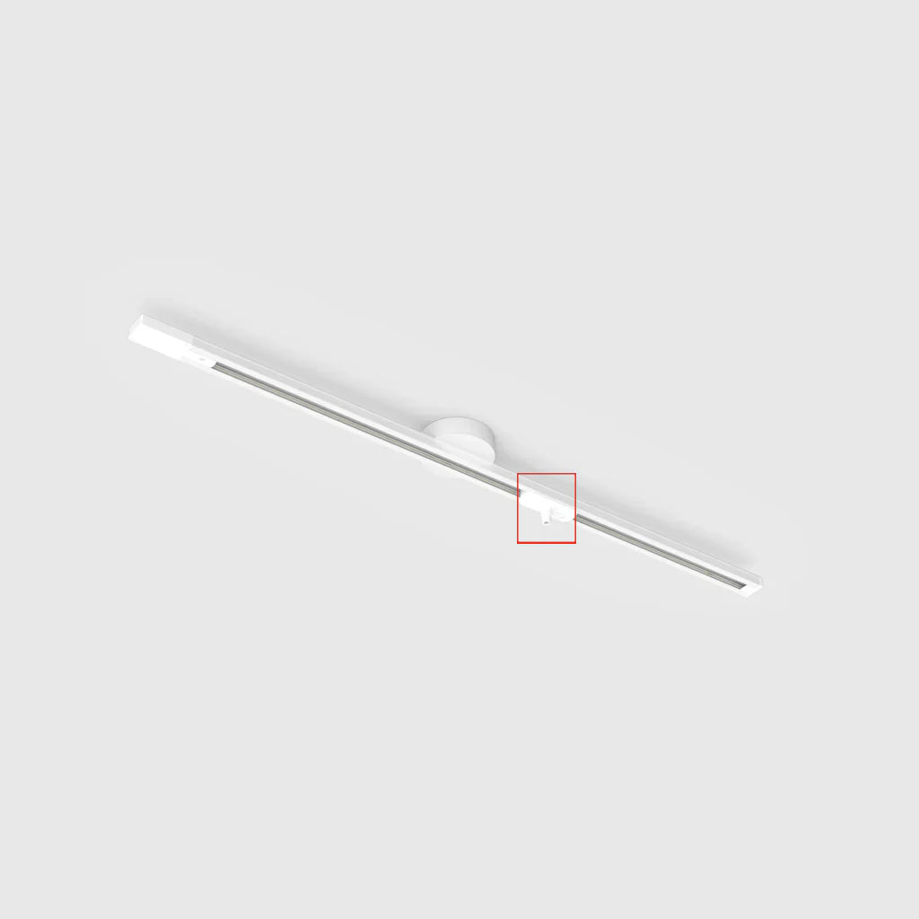 Ceiling Rail Connector ABS Low-Profile 3 in Rotatable Pendant Light Fixture Track System | Thomler
