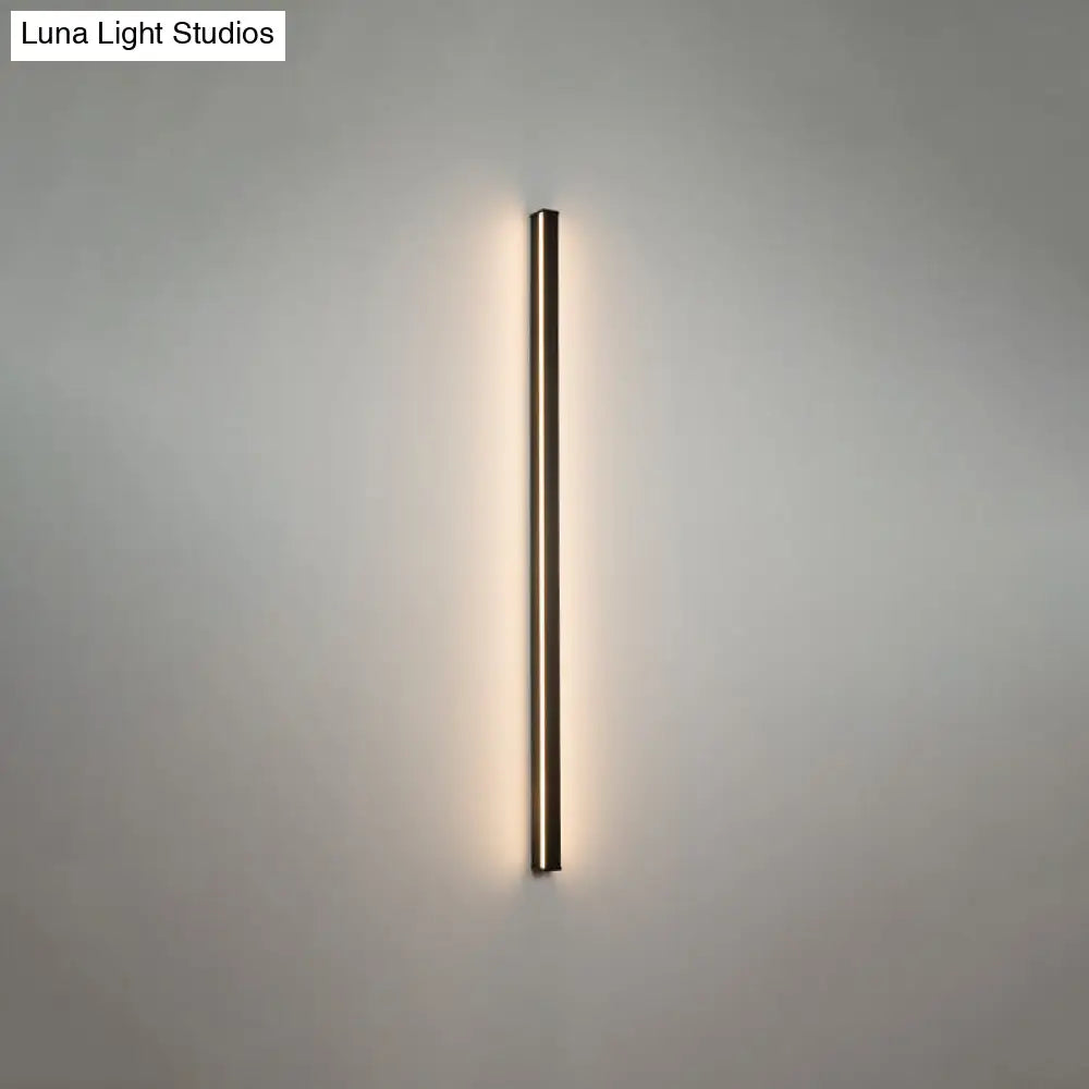 Modern Black LED Wall Light Fixture – Vertical or Horizontal Install for Hallway, Bedroom & Living Room | Thomler