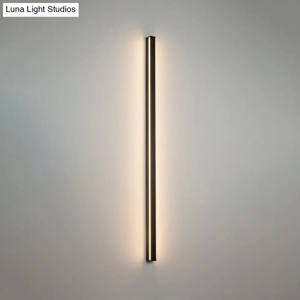 Modern Black LED Wall Light Fixture – Vertical or Horizontal Install for Hallway, Bedroom & Living Room | Thomler