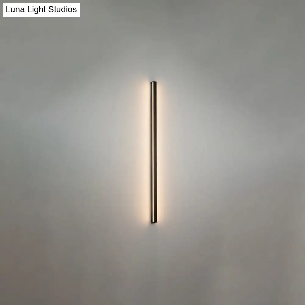 Modern Black LED Wall Light Fixture – Vertical or Horizontal Install for Hallway, Bedroom & Living Room | Thomler